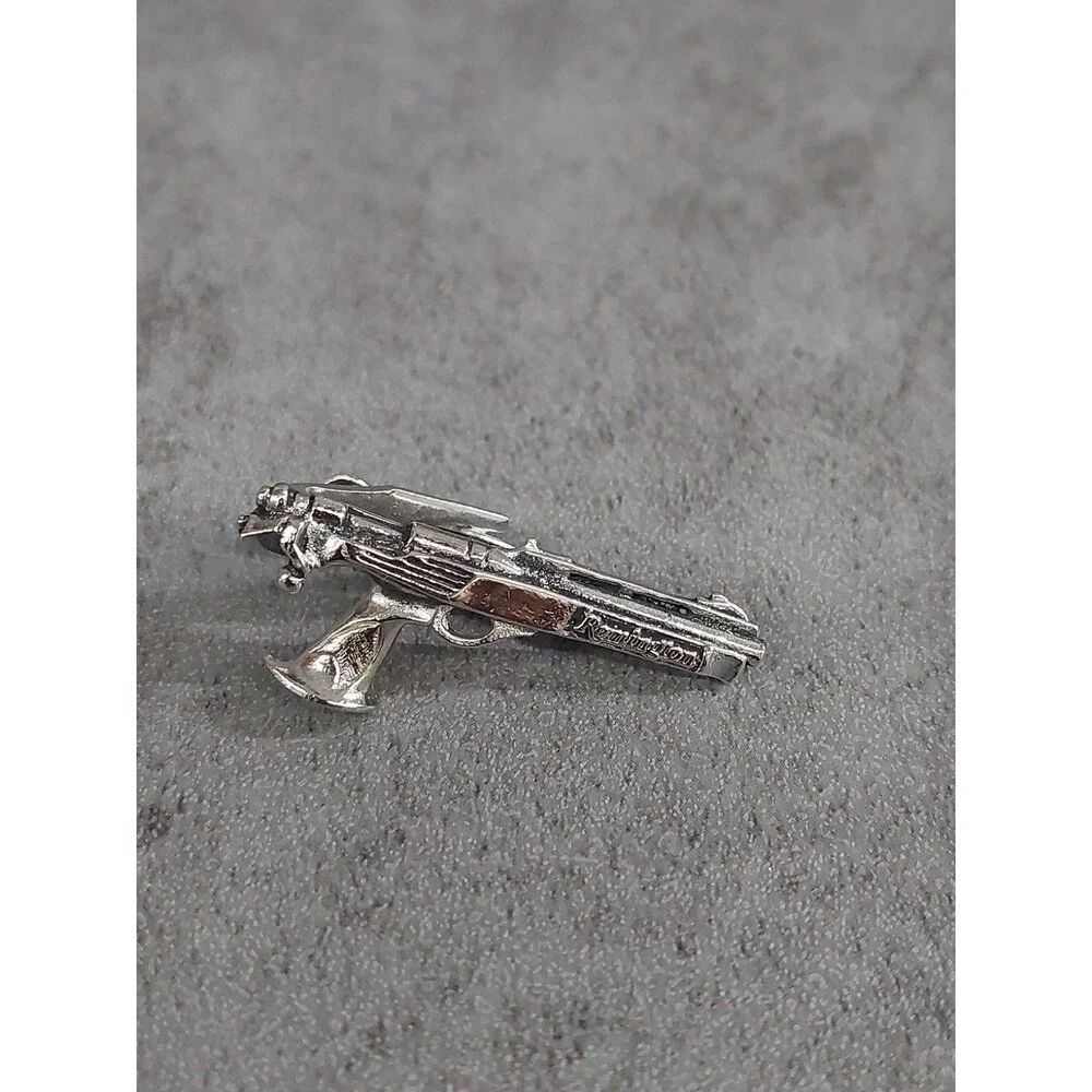 Remington XP 100 Gun Tie Clip Silvertone